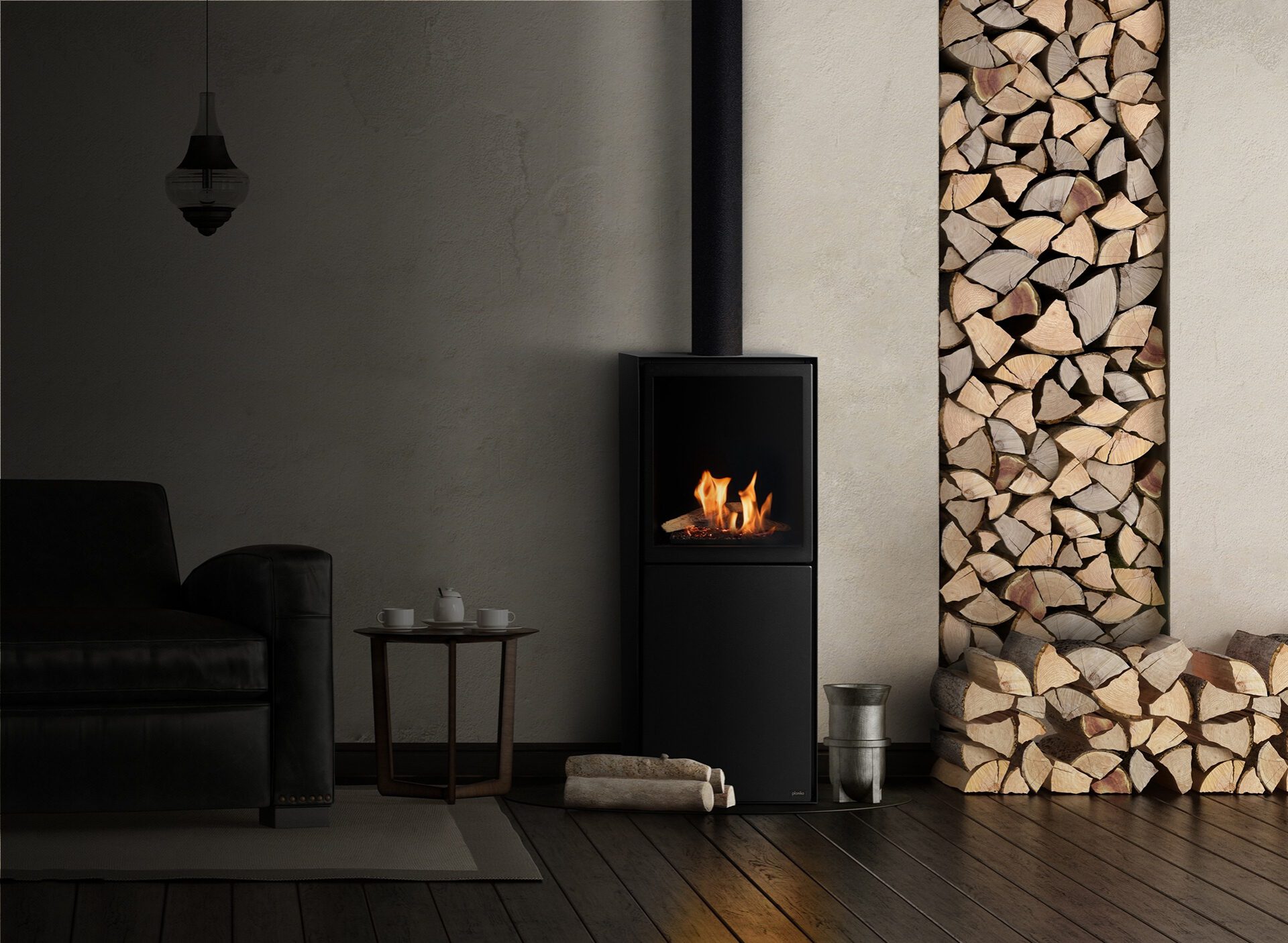 Scandi fireplace scandinavian