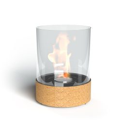 dancing flame - round glass fireplace